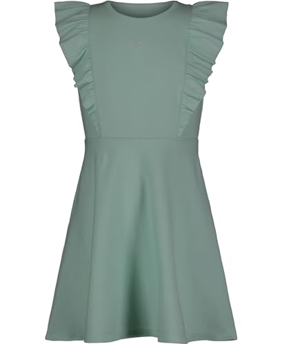 Calvin Klein Girls' Ribbed Flutter Trim Dress