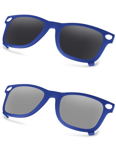 AOZAN �}�b�g�u���[�t���[�� �Ό��N���b�v�I���T���O���X Ray-Ban Meta Wayfarer RW4006 50mm �Ή� �j�����p - �I�j�L�X�u���b�N & �Q�C���Y�{��