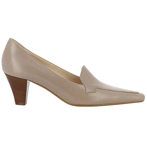 Image of LEHOOR Women Vintage Chunky Block Heel Pumps Shoes Square Pointed Toe Slip On Formal Office Work Business Loafers Shoes Suede Snakeskin Cone Heel Oxford Shoe Ladies Professional Chic Fall 4-11 M US