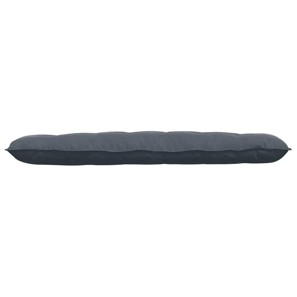 Cojín de respaldo gris oscuro, 160 x 50 cm, tejido de pana para cama, sofá y salón, cojín grande de cuña, cojín de lectura, con funda extraíble y cremallera