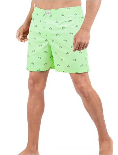 Image of Alphabets Men's Multicolor Cotton Printed Regular Boxer Shorts (Pack of 4) New-MBD-01-M