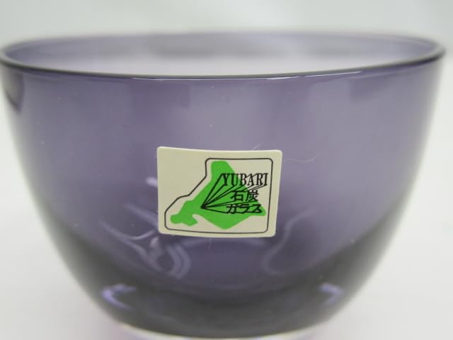 Amazon.co.jp: YC6575 石炭ガラス 冷酒グラス 紫 夕張 ショットグラス