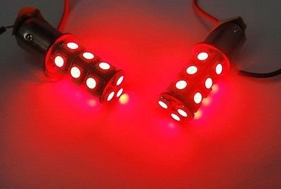 Ledin 2X Red 1157 High Power 18 Smd Led Tail Light Bulbs Bay15D 7528 2357 #TOP3