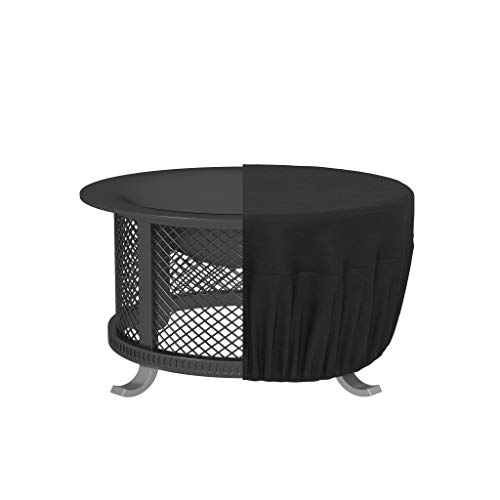 Amazon Basics ronde patio vuurplaatsafdekking - 1,52 m, zwart - Image 4