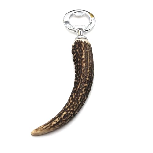 Handcrafted Deer Antler Bottle Opener - Unique & Rustic Bar Accessory for Beer Enthusiasts and Nature Lovers