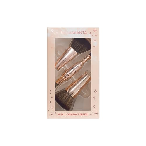Bellamianta Brosse 4 en 1 pinceau teint yeux fard à paupières