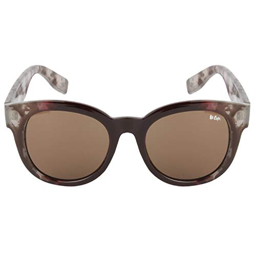 Image of Lee Cooper UV Protected Round Unisex Sunglasses - (LC9093SXAWINE|49|Brown Color Lens)