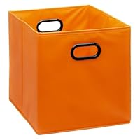 BOXIA.WORLD Perfect box for Kallax STORAGE BOX, 33cm x 38cm x 33cm (Orange)