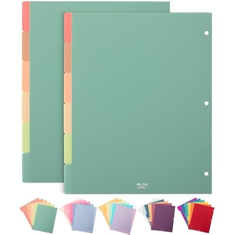 Mr. Pen 6 Tab Dividers Pack of 2 Cover