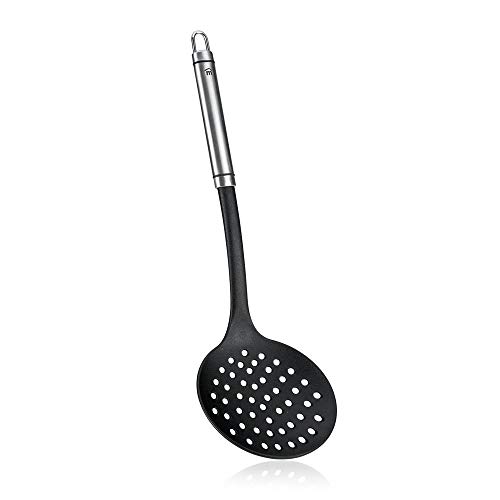 Metaltex Espumadera Nylon/INOX 'Triunfo', Acero Inoxidable, Negro, Estandar