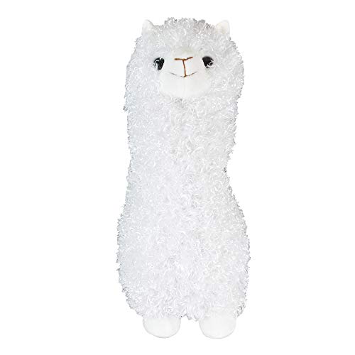Fluffy White Llama Plush Toy Gift Idea Super Soft 28cm Tall