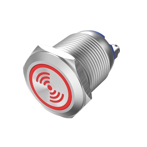 Buzzer métallique 22mm étanche acier inoxydable évite les pannes avec sa LED 24V