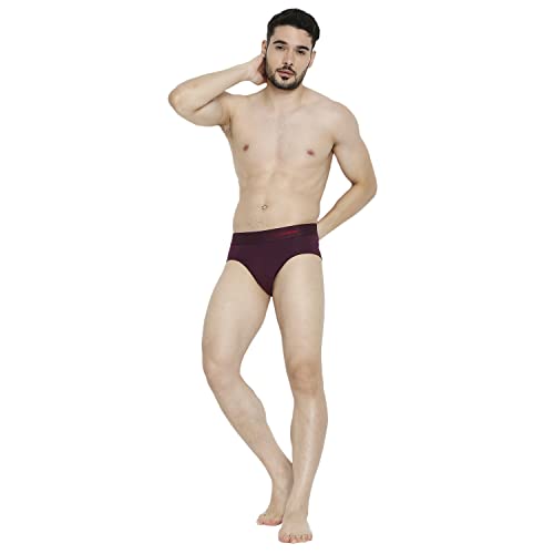 Image of Underjeans Men's Cotton Blend Regular Fit Printed Brief