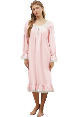 Image of Nanxson Cotton Nightgown for Women Short/Long Sleeve Princess Nightdress
