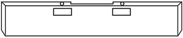 Replacement for Kenworth W900A Year 1982 20 in Chrome Steel Boxed END Bumper WMOUNT and TOWHITCH Holes WBOLTLESS UST Mount Plates by Technical Precision