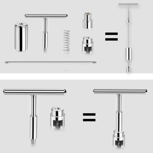 Image of WHDZ Paintless Dent Repair Tools Adjustable T-Bar Slide Hammer with Two Use Ways for Auto Body Hail Damage Repair Dent Remover
