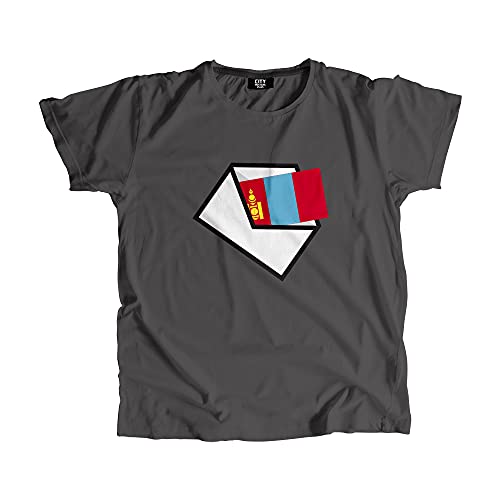 T-shirt Mongolia Mail unisexe en coton doux style décontracté