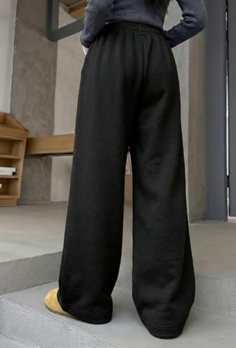 Image of dockstreet Straight Long Length Trouser Style Drawstring Contrast Belt Black and White Trackpant for Women /Trending, Relaxed Casual Lowers for Women