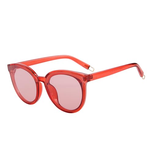 Retro Cat Eye Sunglasses for Women Men Round Sunglasses with Fashion 90s Shades for Beach Driving Travel Outdoor Activities