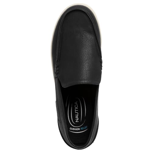 Image of Nautica Men's Slip-On Loafers Casual Moc Toe Sneakers Boat Shoes Slipper for Men - Lightweight & Comfortable - Derwin
