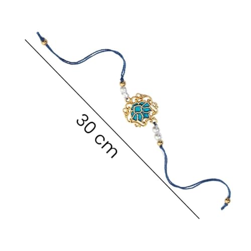 Image of Salty Rakhi for Brother & Bhaiya Bhabhi | Wrist Band Gift Pack for Sister, Bro, Bhaiya and Bhabhi | Bracelet for Men, Women | Fancy Jewellery Combo Gifts | Gift for Rakshabandhan | Traditional Rakhi Gift