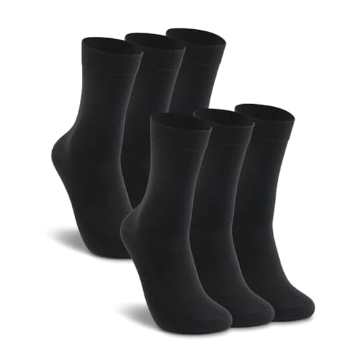 LIXIA Women's Thin Merino Wool Socks, Multi Colors Soft Dress Socks,Warm Breathable Crew Casual Socks(6 Pairs - Black)