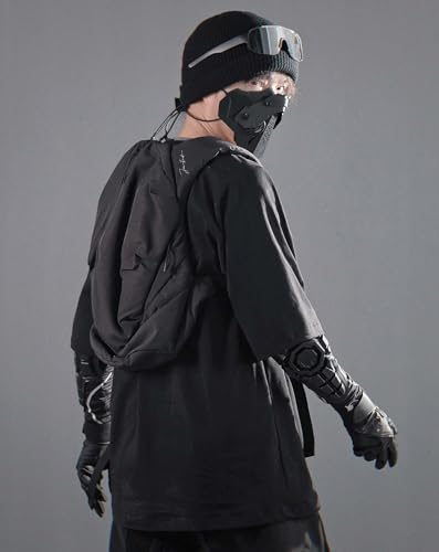 Niepce Inc Japanese Techwear Travel Backpack for Men (Black-bag4, One Size)4