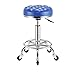 Stołek fryzjerski, PUNIK Skóra z podnóżkiem z 5 kołami BarbersHop Beauty Salon Lounge Obrotowe krzesło Counter High Stool (Kolor: C, Rozmiar: 33 * 47-59cm) (Color : E, Large, Medium : 33 * 47-59CM)