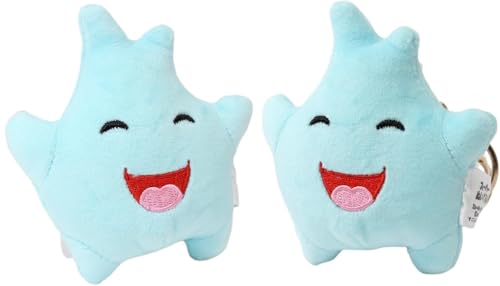 Lauokivi 2pcs Lumalee Plush Keychain Toy Luma Star Stuffed Plushies Doll 4'' Figure Gift