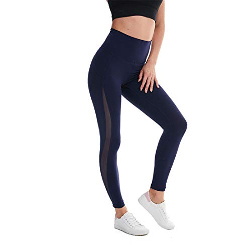 Leggings de yoga para mujer con malla transpirable WANGLXST 4