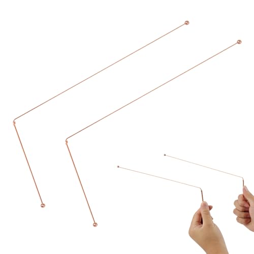 2pcs cañas de radioterapia de 99,9 por ciento de cobre puro, vara de radiodifusión Comprar para búsqueda de tesoros y búsqueda de objetos enterrados, alta calidad de la vara de cobre para trabajo