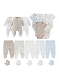 BIGBIGKISS Newborn Baby Clothes Cotton Layette Set and Accessories 18 Pack Baby Outfit 0-12Months