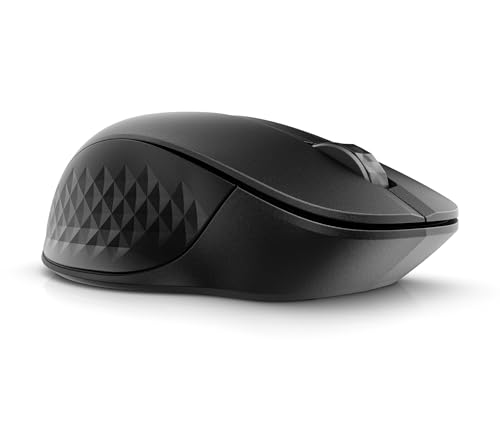 HP 430 Mouse Wireless, Connessione Dongle USB-A a 2,4 GHz e Bluetooth 5.2, 4000 DPI, 4 Pulsanti e Rotella di Scorrimento, Fino a due Dispositivi, Durata Batteria fino a 24 Mesi, Nero - Immagine 1