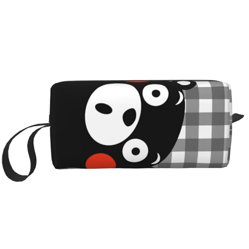 For くまモン(11) 化粧ポーチ メイクボックス 化粧品収納 コスメポーチ 洗面用具 収納ケース トラベルバッグ バニティー 手提げ 便利 大容量 出張 旅行用 自宅用 キャラクター 6*9*20cm