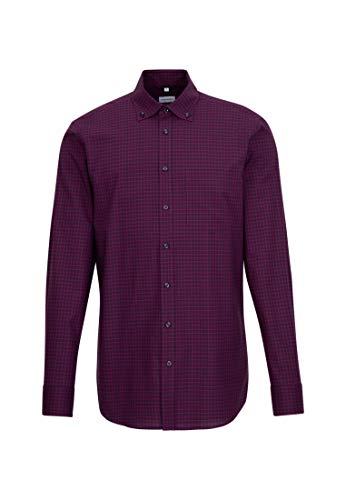 Preisvergleich Produktbild Seidensticker Herren Business Hemd Regular Langarm Button-Down-Kragen Bügelfrei