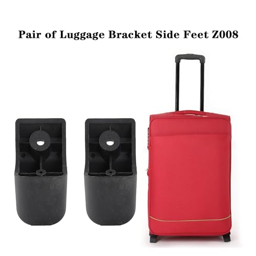 RDEXP 2 Pieces Luggage Feet Pad Trunk Bottom Side Stand 1.18 Inch Z008 Black for Bags3