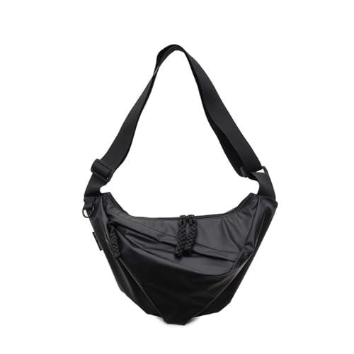 Kelisdi Bolso cruzado de media luna para mujeres y niñas, bolso hobo de moda con correa ajustable y bolsillos traseros, impermeable, bandolera para mujer, bola de masa hervida holgada, multicolor