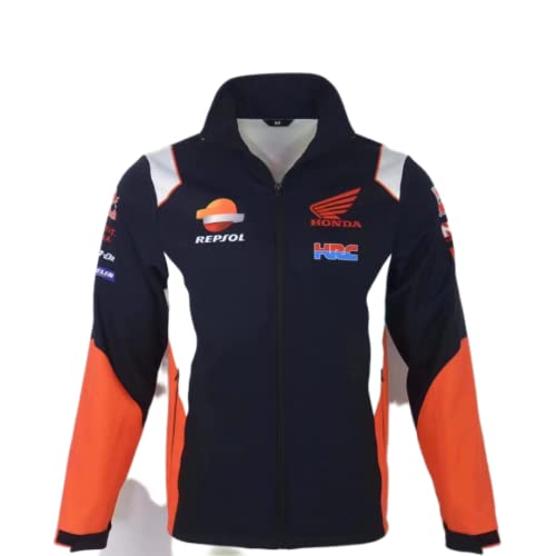 ONCLI Veste à Capuche Combinaison de Course Cardigan pour Rep-Sol h.r.c Sweat-Shirt zippé pour Hommes Vêtements de Cyclisme Moto Adolescent/A/XL