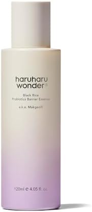 Haruharu wonder Black Rice Probiotics Essence 120ml 4.05 fl. oz. | Essence Toner to Strengthen Skin Barrier with Ceramides, Soothing, Moisturizing