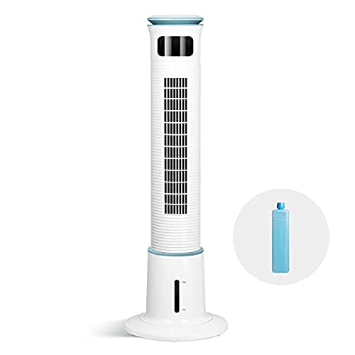 Simple Deluxe Mist Tower Fan, 12 Speeds & 3 Modes Settings Standing Fan, 15 Hour Timing Closure Cooling Fan, Low Noise, 43 Inches, White #TOP29