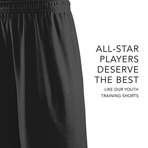 Augusta Sportswear Youth Training Shorts: 9-Inch Inseam for Teens, Athletic Workout Gym Clothes, Black, Medium2
