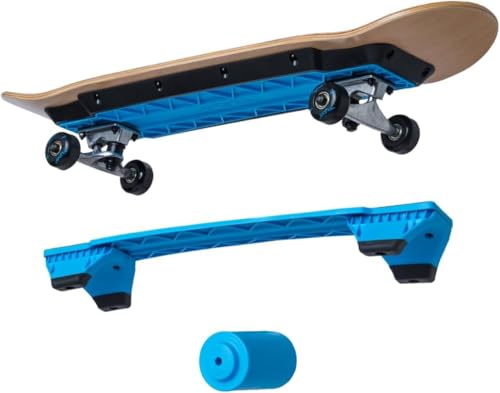 SKATEBOARD 3 in-1 Learn to Skate – Complete Skateboard for Beginners, Balance Board, Skateboard Accessories, Learn Skate Tricks Fast and Easy, Ollies, Backflips, Durable, Boys, Girls, Ages 6+, 100 lbs