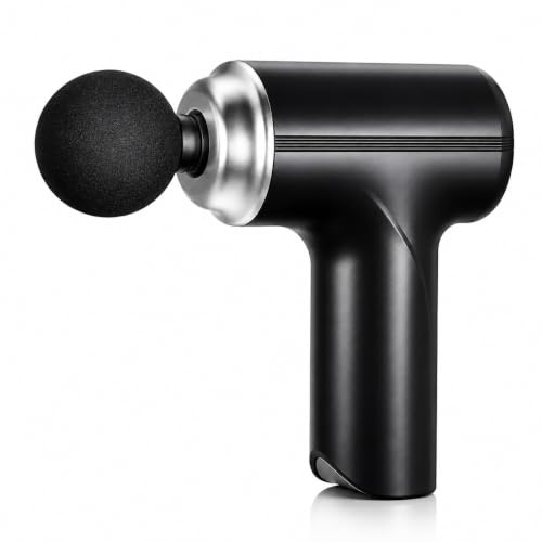 Image of Bouncefit MG-203 Portable Handheld Electric Massage Gun | Body Massager for Pain Relief | Massage Gun for Back, Leg & Full Body | 4 Speed Modes | Long Battery Life | 4 Specialized Heads For Full Body Pain Relief