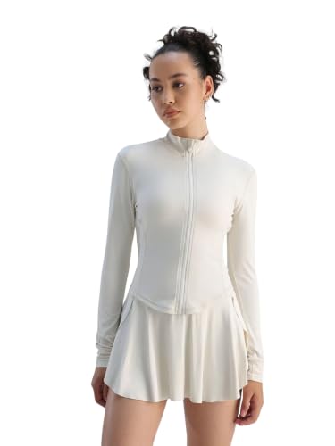 Image of CAVA Sculptor Jacket for Women | ADPT Nylon-Spandex, 4-Way Stretch, Moisture-Wicking, High Neck, Full Sleeves | Performance Activewear