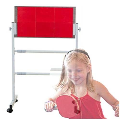 Table Tennis Rebound Board,Return Board Training Device with Universal Wheels,Adjustable Angle,Indoor Training Equipment,Suitable for Home Gyms and Schools