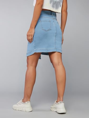Image of Dolce Crudo Women's Regular High Rise Stretchable Denim Shorts