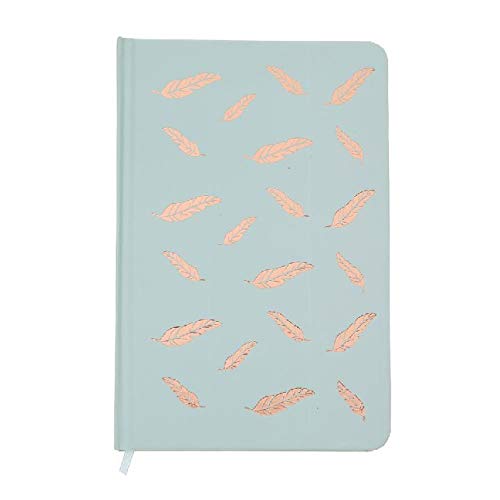 Preisvergleich Produktbild Notizbuch Engelsfedern - hellblau