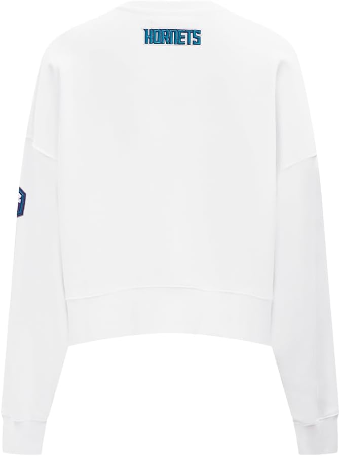 Pro Standard NBA womens Womens Nba Classic Chenille Brushed Back French Terry Crewneck Sweatshirt - Image 2