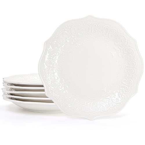 platos blancos marca SOUJOY