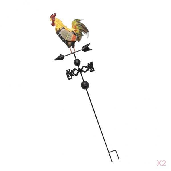 2pcs 47'' European Metal Painted Cock Wind Vane Direction Sign Home Garden|Home & Garden| Yard Garden & Outdoor Living| Garden D?©cor| Weathervanes-image-6